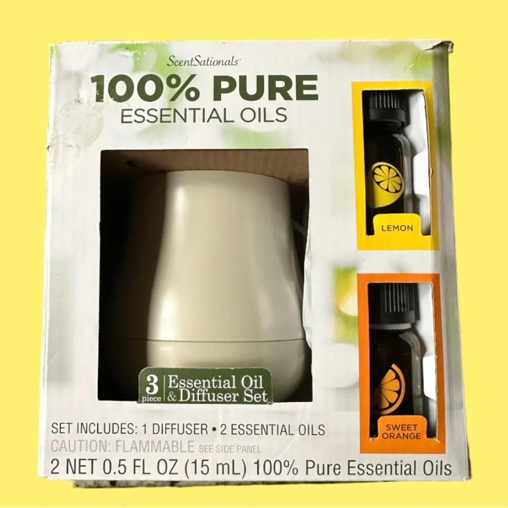3 Piece Essential Oil & Diffuser Set
